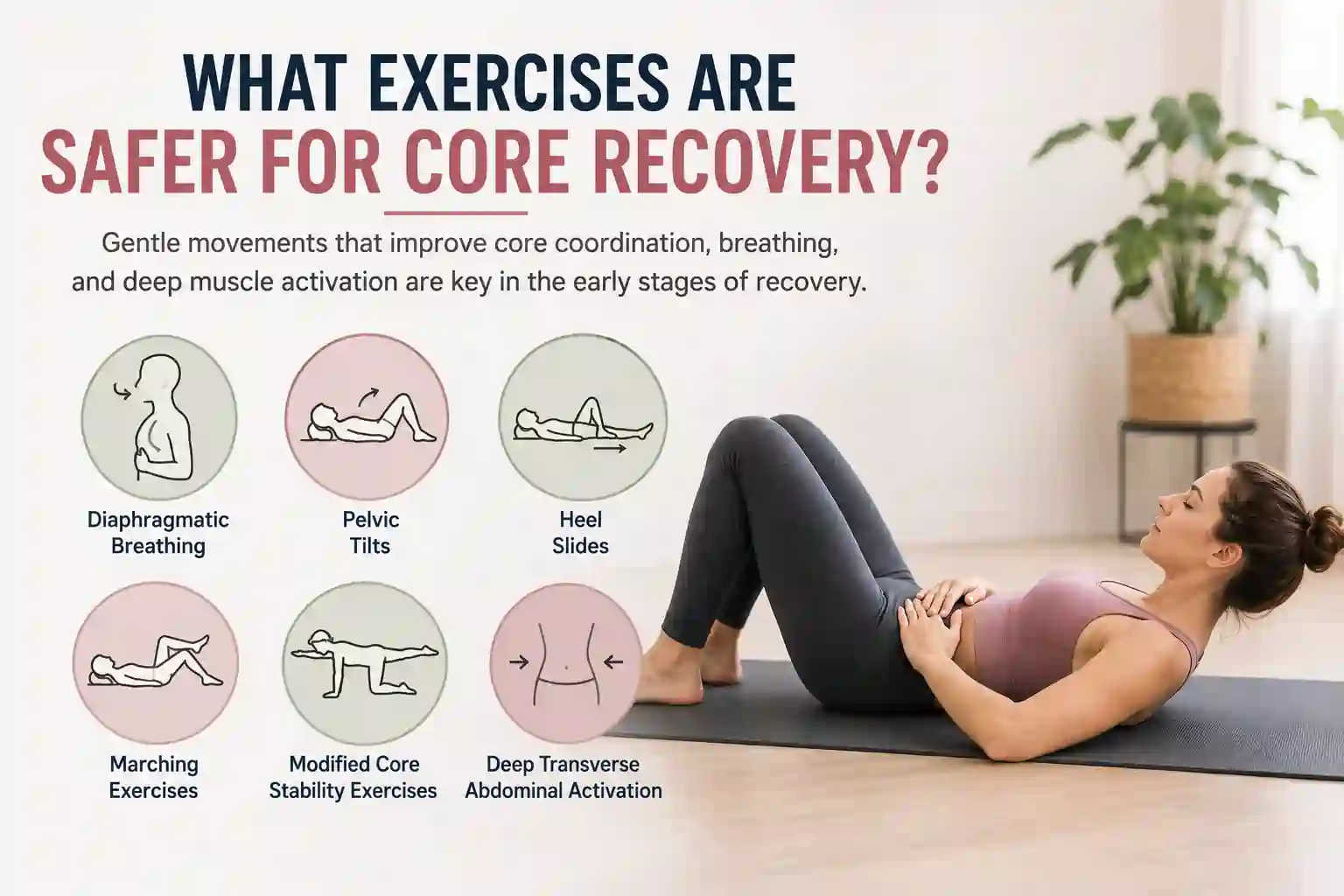 Which exercises may help diastasis recti Felixstowe?